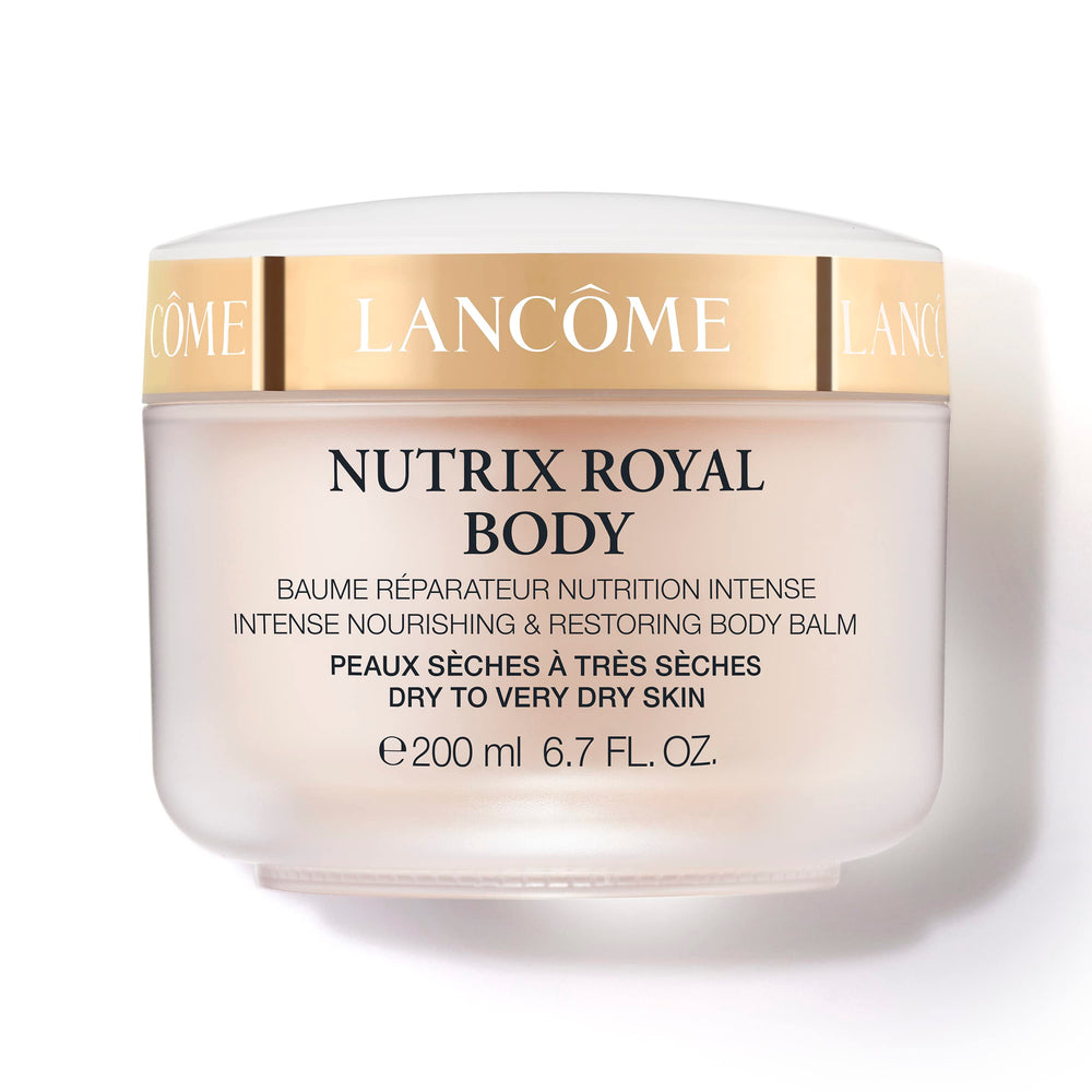 Lancôme Nutrix Royal Body Butter jar delivering rich hydration and comfortable softness.