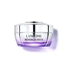 Lancôme Rénergie eye cream bottle highlighting hydration around the eye area.