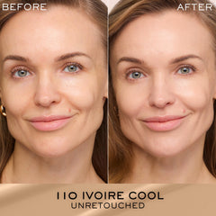 Lancome Renergie Lift Foundation applied on cheek for smooth, radiant finish