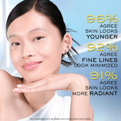 Lancôme Supra Screen silky texture swatch suggests serum-like feel with no grease.