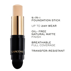 Lancôme Teint Idole Ultra Wear Foundation Stick built-in kabuki brush for fast blending.