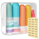 Landisun travel-size bottles collection for easy packing on trips and flights.