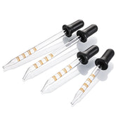 LANDNEOO glass dropper with long straight tip for precise dosing