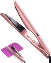 LANDOT 2-in-1 setup with straightener and curling iron for versatile at-home styling.