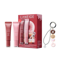 LANEIGE Glaze Craze Cinnamon Sugar serum bottle in mauve pink delivers daily hydration.