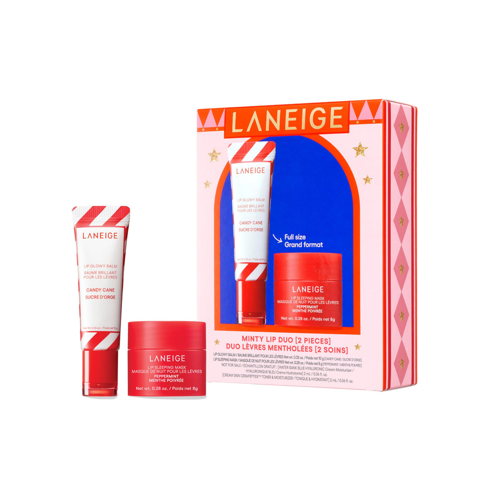 LANEIGE Peppermint Lip Sleeping Mask tin for overnight hydration.