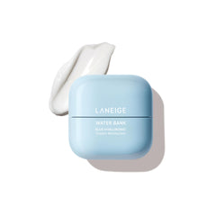 LANEIGE Water Bank Blue Hyaluronic Cream Mini bottle for lasting hydration on dry skin.