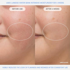 Laneige Water Bank Blue Hyaluronic ingredient panel highlights omega peptide complex.