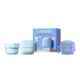 LANEIGE Water Bank Cream and Refill Duo with keychain pouch for on-the-go hydration.