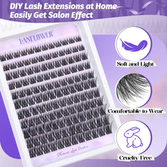 Lanflower DIY lash-extension kit enables professional results at home.