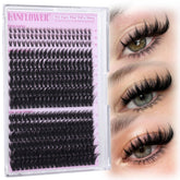 LANFLOWER spiky manga lash clusters for dramatic anime-style eyes.