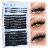 Lanflower wispy lash clusters pack for a natural flutter at home.