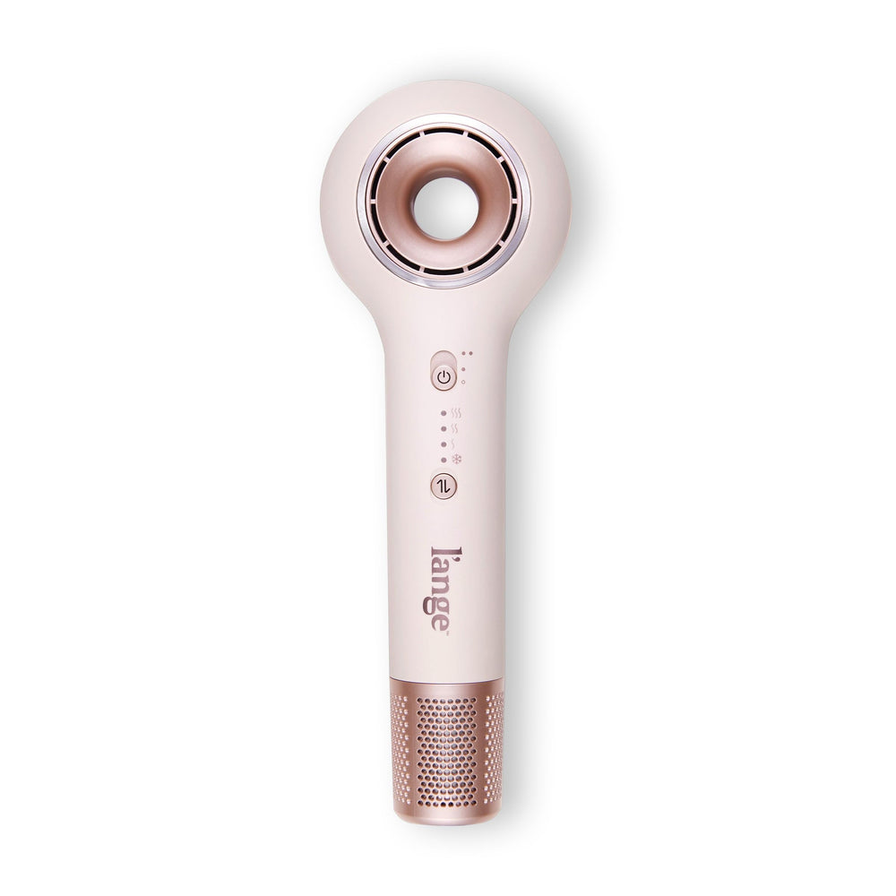 L'ANGE Axia HaloRing hair dryer front view with concentrator for precise styling