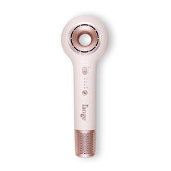 L'ANGE Axia HaloRing hair dryer front view with concentrator for precise styling