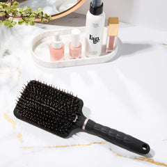 L'ANGE HAIR Detangling Paddle Brush thick hair styling with durable design.