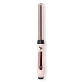 L'ANGE Hair Le Curl 25mm titanium barrel closeup showing smooth heat for all hair types.