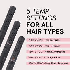 L'ANGE HAIR Le Duo Grande built-in clip allows fast hair sectioning during styling.