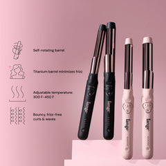 L'ANGE HAIR Le Pirouette shows adjustable heat from 290 to 410 degrees for customized styling