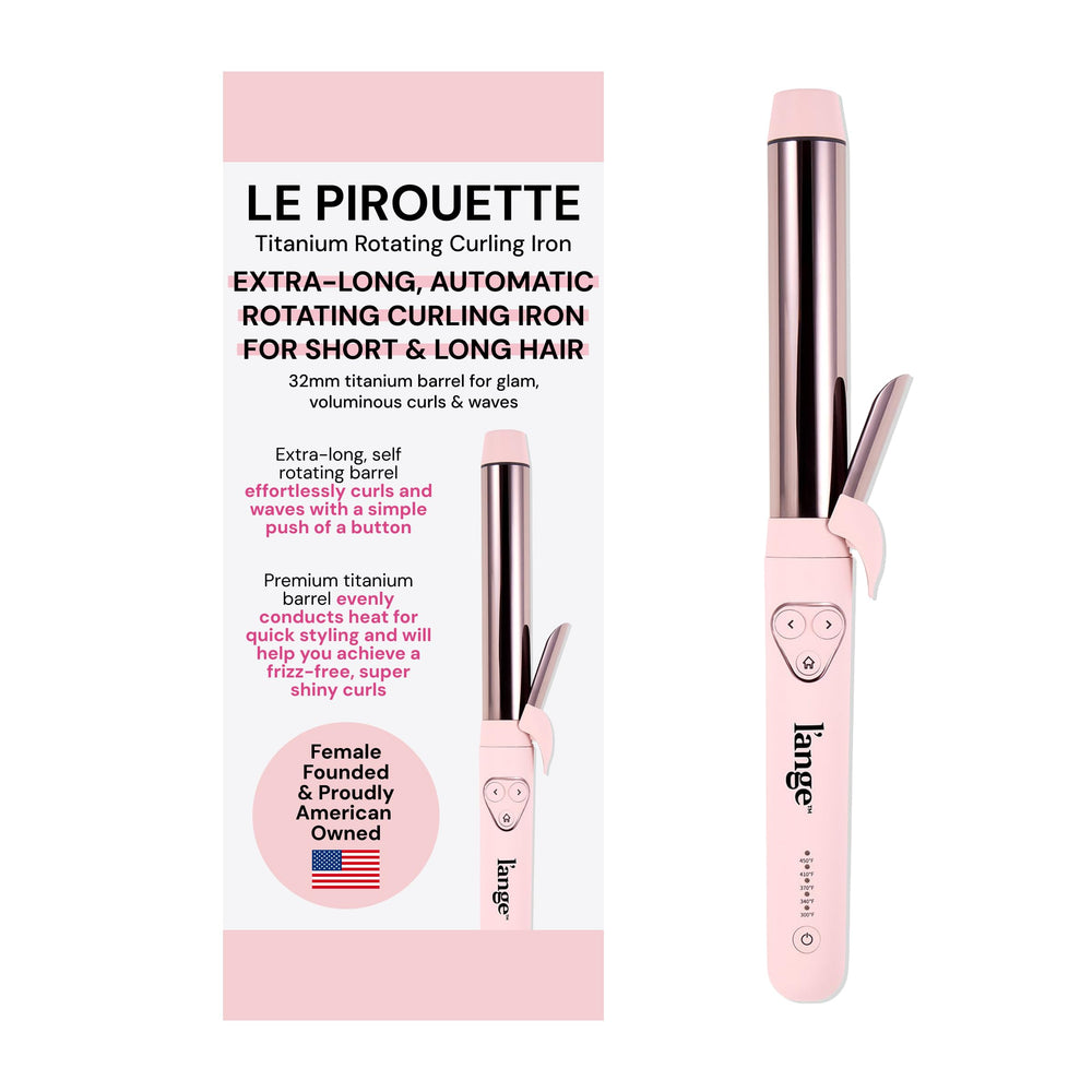 L'ANGE HAIR Le Pirouette 32mm titanium barrel for fast, defined curls.
