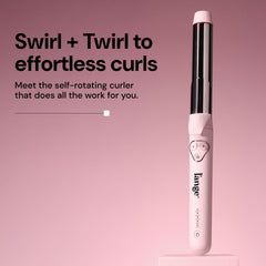 Le Pirouette in action with 360° swivel cord for tangle-free styling.