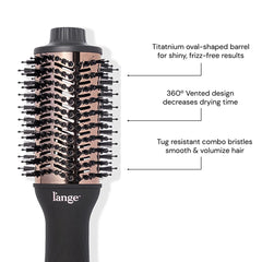 L'ANGE HAIR Le Volume 2-in-1 side view showing even heat distribution for frizz control.