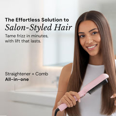 L'ANGE HAIR Smooth It with ion technology seals cuticle for shine.
