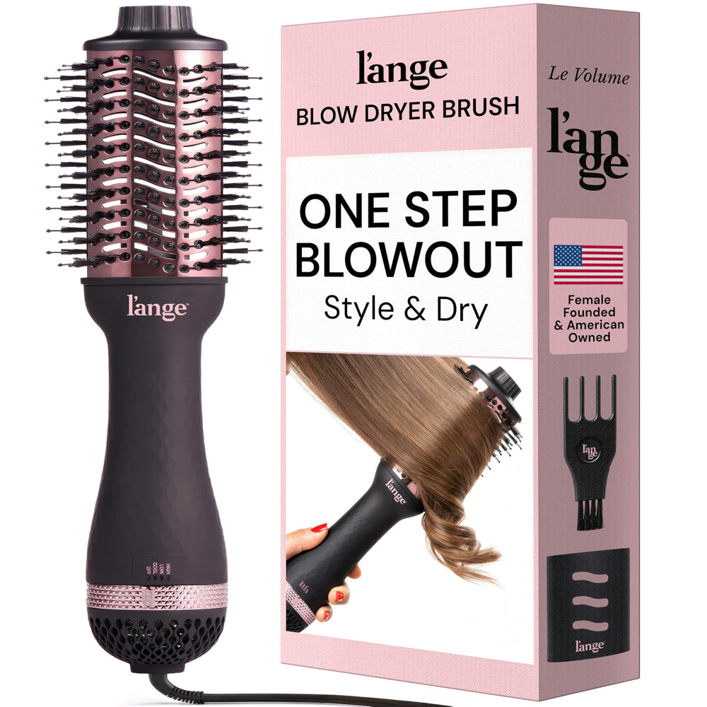 L'ANGE HAIR Le Volume 2-in-1 with oval barrel for fast, voluminous blowouts.