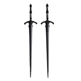 LANGHONG Viking hair sticks in black metal for secure updos on thick hair.