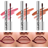 LANGMANNI Nude Pink lip liner swatch shows rich color and a durable matte finish.
