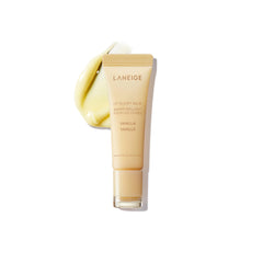 LANEIGE Lip Glowy Balm Vanilla, aplicación suave en labios para hidratación y brillo.