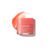 LANEIGE Lip Sleeping Mask grapefruit jar close-up highlighting rich texture for overnight hydration.