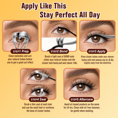 LANKIZ glue texture on lash strip hints at a safe, gentle formula for sensitive eyes.