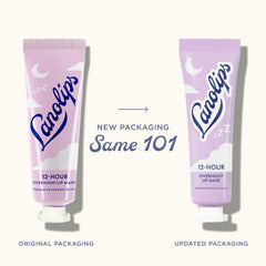 Lanolips envase con textura cremosa, ideal para reparaciones nocturnas de labios