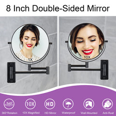 LANSI mirror offers 360-degree rotation for flexible viewing at any angle.