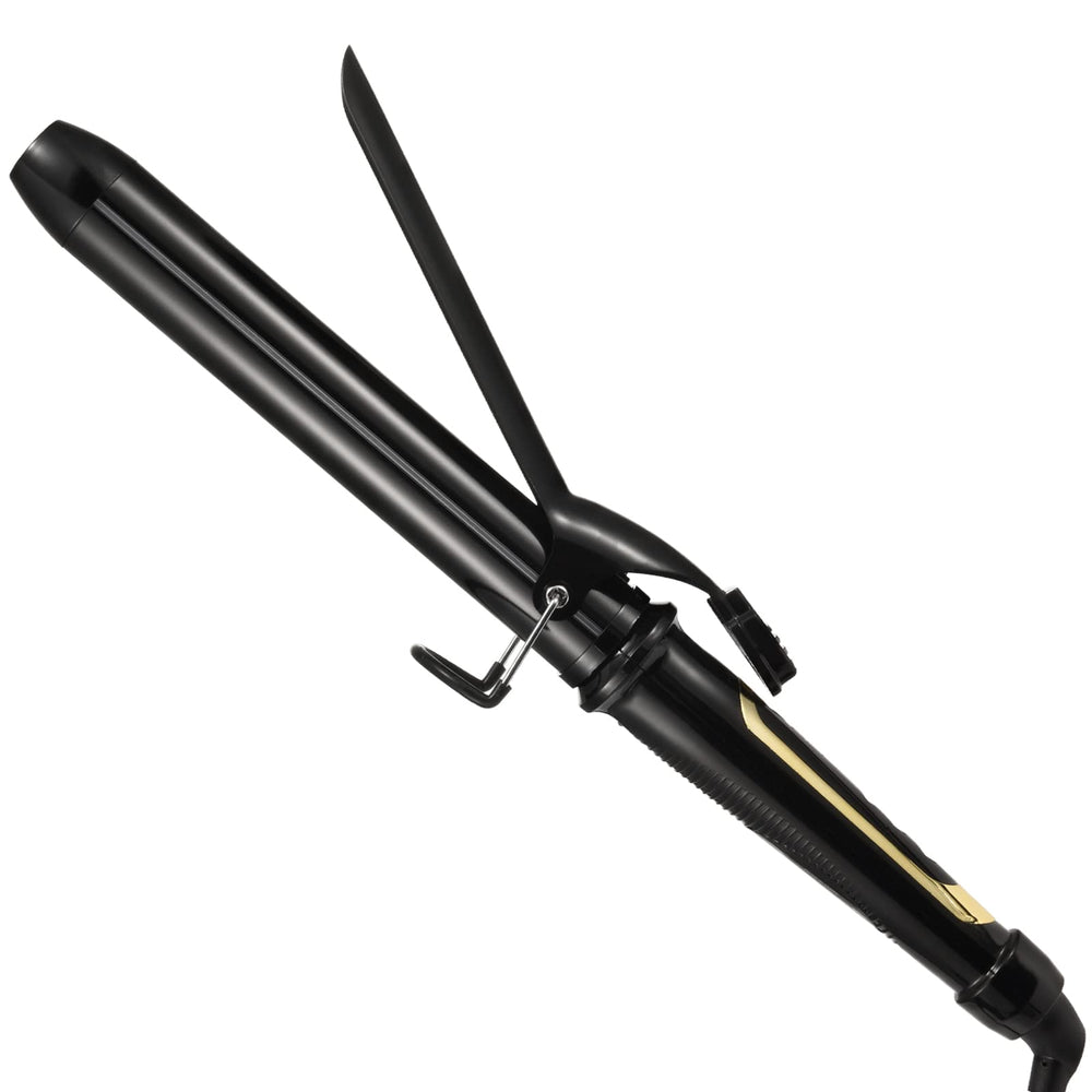 Lanvier extra long barrel curling iron shapes long hair with smooth curls.