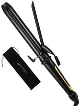 LANVIER long-barrel curling iron for long hair with faster, fuller curls