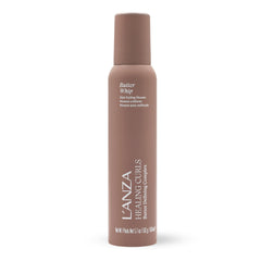 L’ANZA Healing Curls Butter Whip bottle close-up showing rich hydration