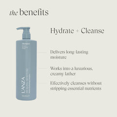 L’ANZA Healing Moisture Shampoo with Tahitian Tamanu Oil promotes deep conditioning.