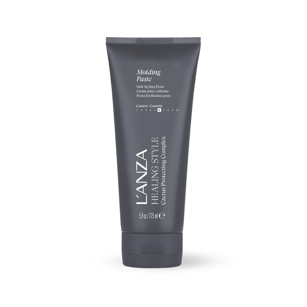 L’ANZA Healing Style paste jar close-up showing creamy texture for frizz control
