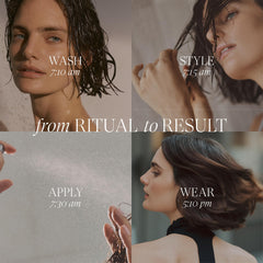 Fine hair lifting with L’ANZA Healing Volume Final Effects texture spray close-up.