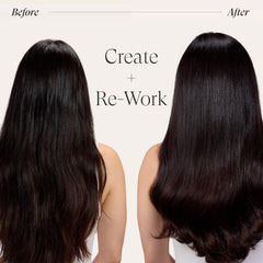 L’ANZA Keratin Healing Oil Brush Thru Hairspray hair application highlights flexible hold without stiffness.
