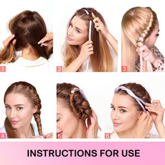 Lanzhire step-by-step no-heat curling kit makes overnight styling simple.