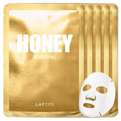 LAPCOS Honey Sheet Mask packaging closeup indicating premium ingredients and hydration potential