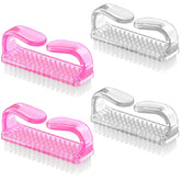 Larbois handle grip nail brush four-pack, easy to hold during cleaning.