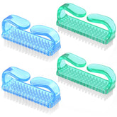 Larbois handle grip nail brush front view for easy fingernail cleaning