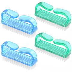 Larbois handle grip nail brush front view for easy fingernail cleaning