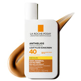 La Roche-Posay Anthelios tinted mineral sunscreen bottle showing subtle tint for radiant skin.