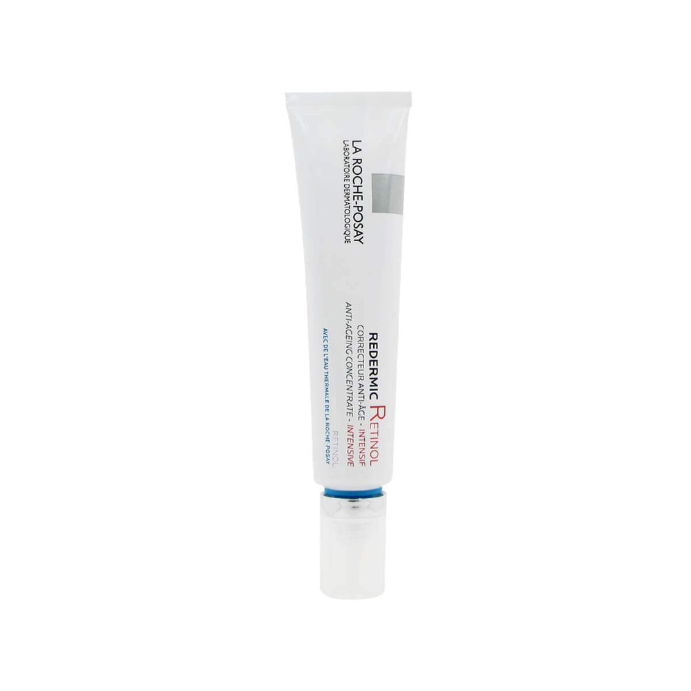 La Roche-Posay Redermic R retinol bottle showing anti-aging benefits