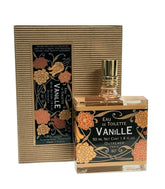 L'Aromarine Outremer Vanille EDT bottle with Art Nouveau filigree, ideal for refined fragrance collections.