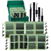 LASHSUN Lash Clusters Kit Wispy Eyelashes for daily wear and natural tone.